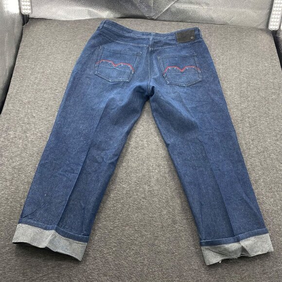 VTG JNCO STYLE Ecko Unltd Baggy Relaxed Fit Blue Denim Jeans 40 x 29 *Flaw - Picture 8 of 14